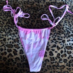 Frankies X Sofia Richie pink tie dye bottoms